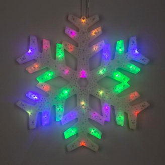 Фигурка Снежинка LED 40см на окно пластик LED