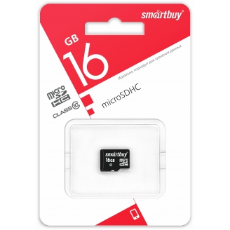 SMART BUY  Карта памяти MicroSD 16GB  Smart Buy Class 10 без адаптера