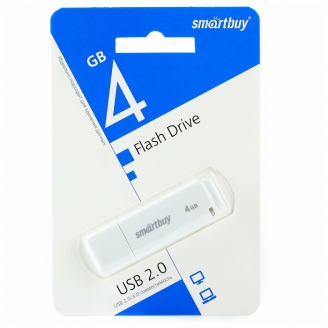 SMART BUY  Флеш-накопитель USB2.0   4GB  LM05 белый
