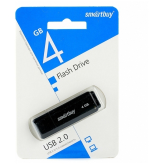 SMART BUY  Флеш-накопитель USB2.0   4GB LM05 чёрный