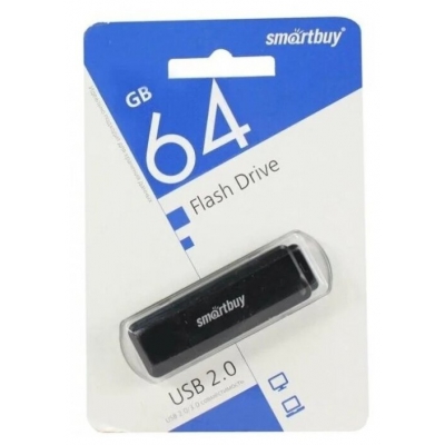 SMART BUY  Флеш-накопитель USB2.0  64GB  LM05 чёрный