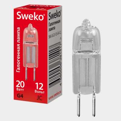 Галогенная лампа Sweko SHL-JC-10-12-G4-CL