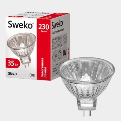 Галогенная лампа Sweko SHL-JCDR-50-230-GU5.3