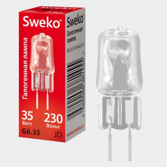 Галогенная лампа Sweko SHL-JCD-50-230-GY6.35-CL