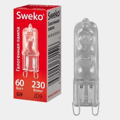 Галогенная лампа Sweko SHL-JD9-60-230-G9-CL