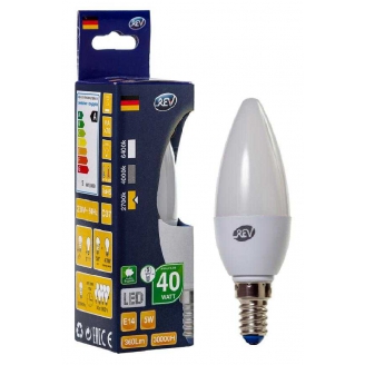 REV Лампа LED C37  3W 2700K E14 тёплый свет