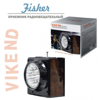 Радиоприемник VIKEND FISHER,бат.4*AA (не в компл.),220V,акб 1000мА/ч,USB,SD, с светод.фон. [1/36]